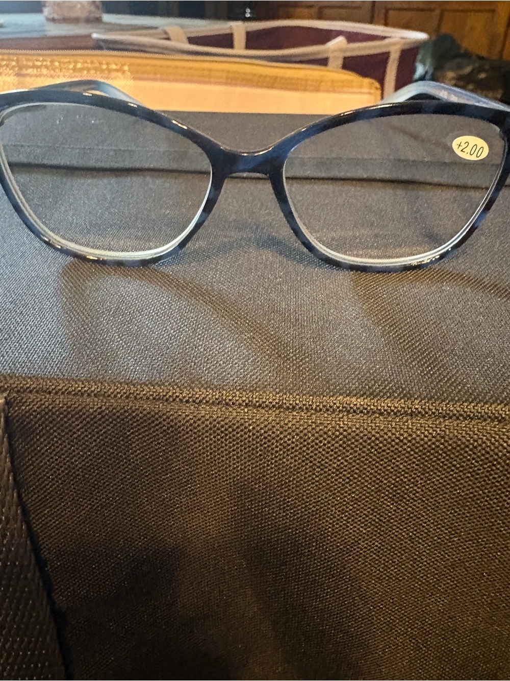 Joy Mangano Blue Women's Fashion Eyeglass Frames - Classic Cat Eye 2.0